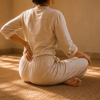 Tailbone and lower back ache during meditation