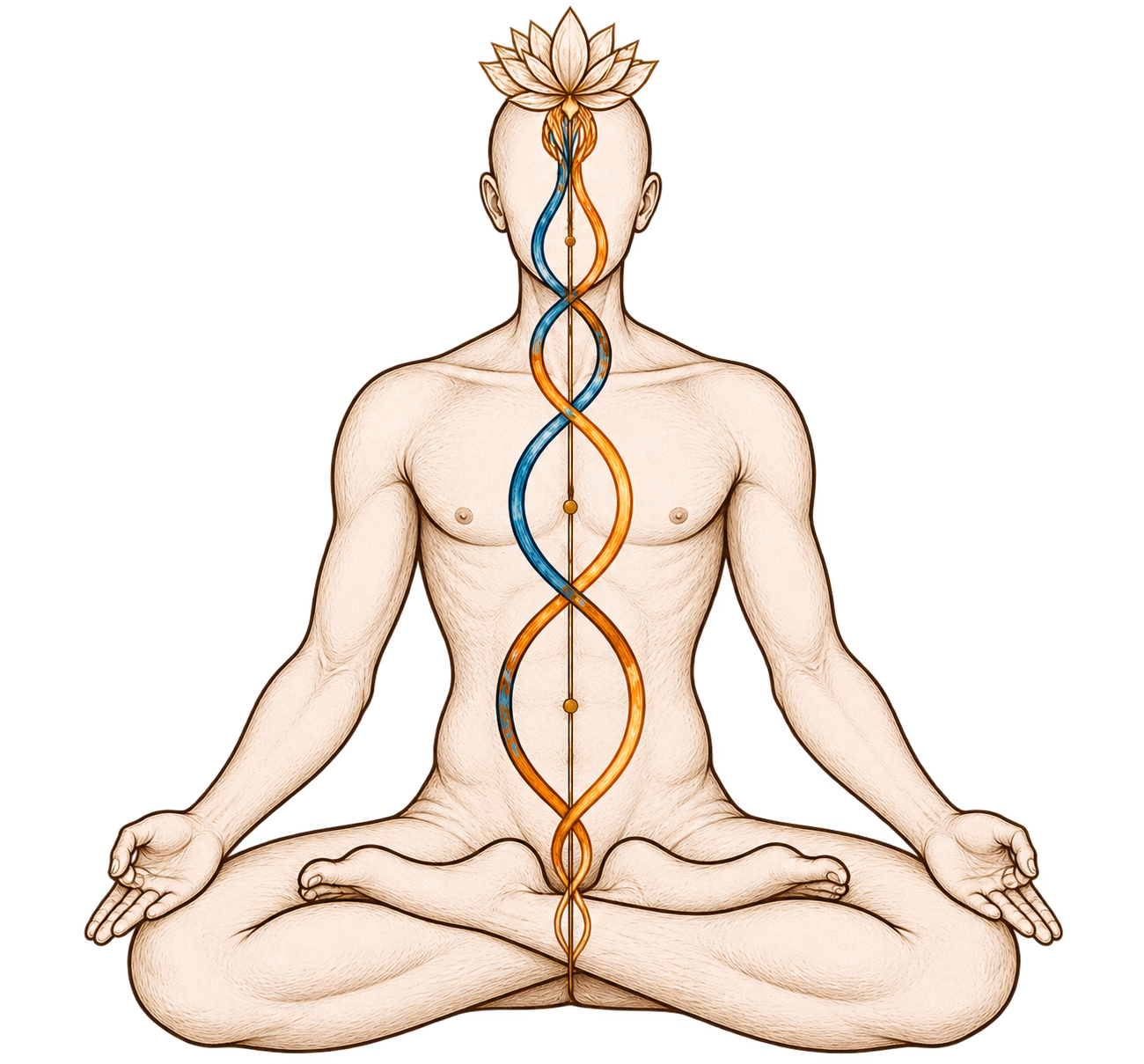 Posture, Breath and Subtle Energy Nadi Flow in Meditation